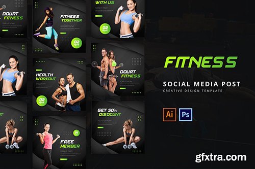 Fitness Social Media Post Template