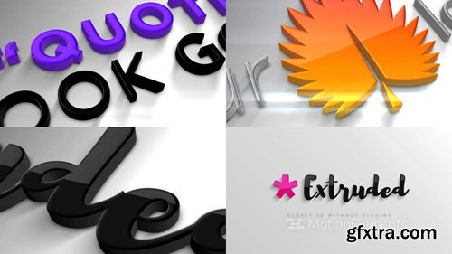 MotionElements Extruded 3D Logo Creator 10188192