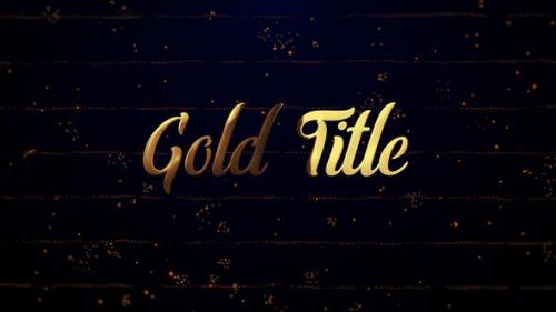 Videohive - Gold Titles (Particles Intro) - 26117010
