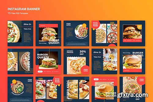 Instagram Banner Burger Fast Food