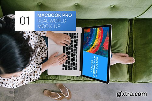 Person using MacBook 15 Retina Real World Mock-up