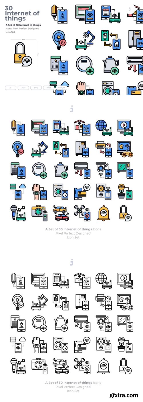 30 Internet of things Icons