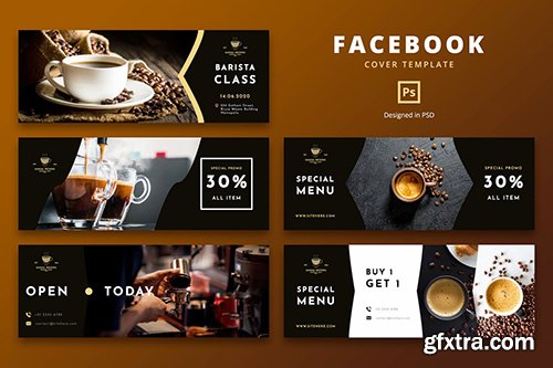 Facebook Cover Template Coffee Shop