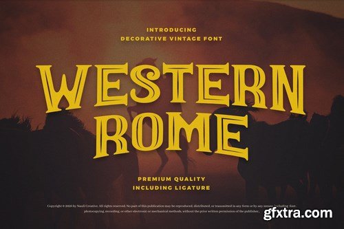Western Rome Font