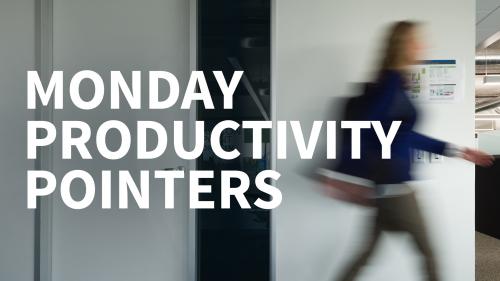 Lynda - Monday Productivity Pointers