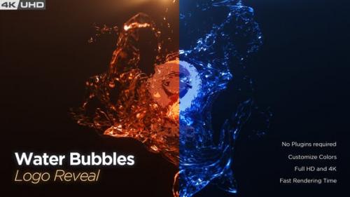 Videohive - Water Bubble Logo Reveal - 26136501