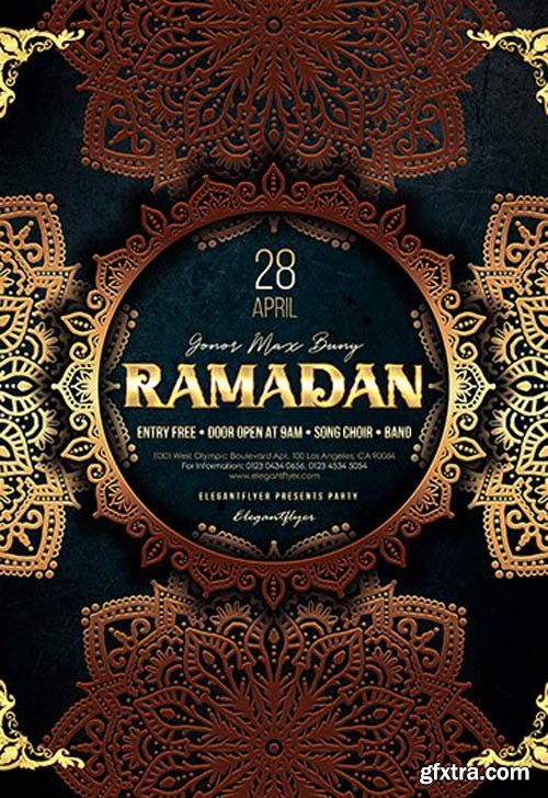 Ramadan V2003 2020 Premium PSD Flyer Template