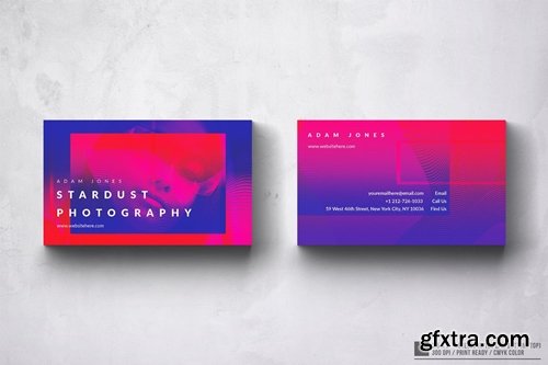 Stardust Photography Business Card Design