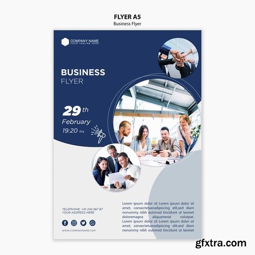 Business flyer template Psd