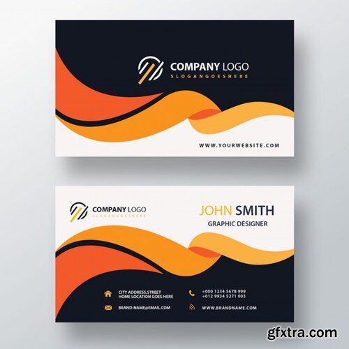 Creative business card template Psd