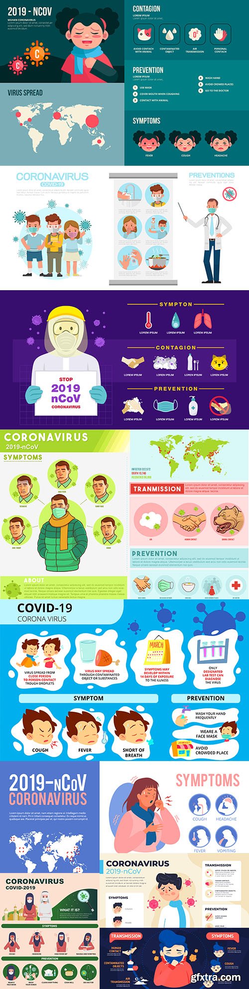Coronavirus infographic symptoms and prevention design 6