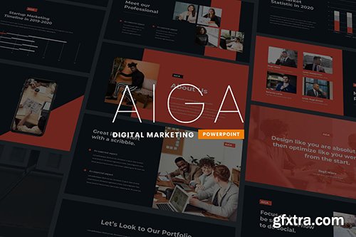 Aiga - Digital Marketing Powerpoint