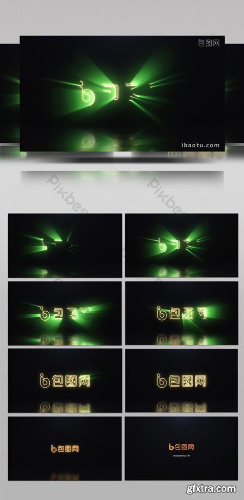 PikBest - Light outline LOGO outline animation interpretation AE template - 1618046