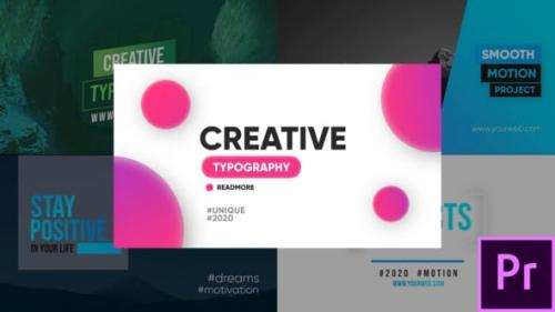 Videohive - Creative Typography - Premiere Pro - 26180976