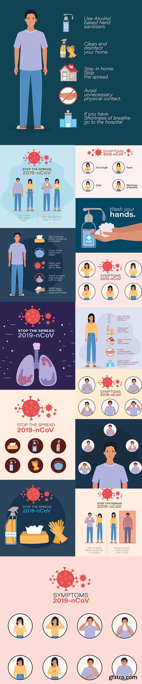 2019 Ncov Virus Symptoms Design Covid-19 Coronavirus Infection