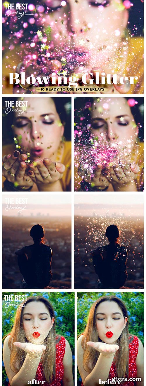 10 Blowing Glitter Photoshop Overlays 3768230