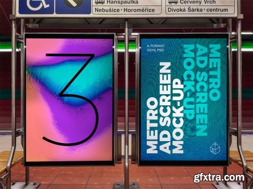 CreativeMarket - Metro Ad Screen Mock-Ups 7 (v.1) 4442841