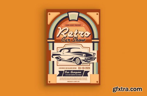 Retro Car Show Poster