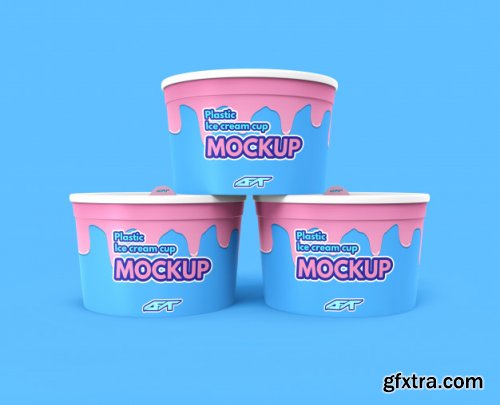 Ice cream cup mockup