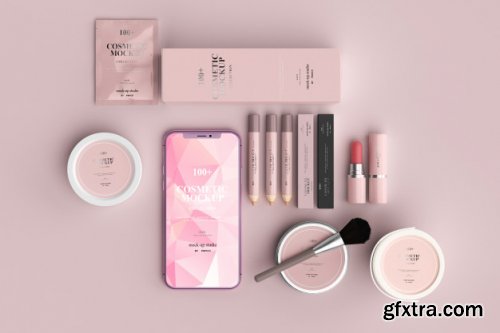 Lipstic Cosmetic product mockup