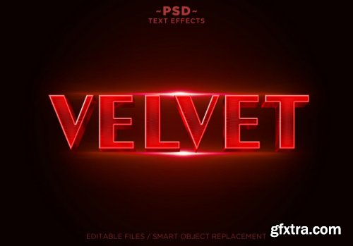 3d red velvet effects editable