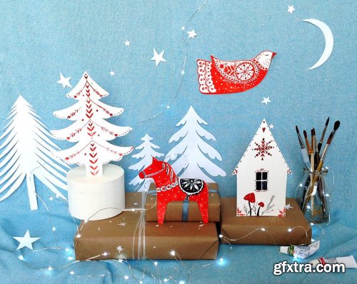 Watercolor Holidays: Create beautiful gift toppers