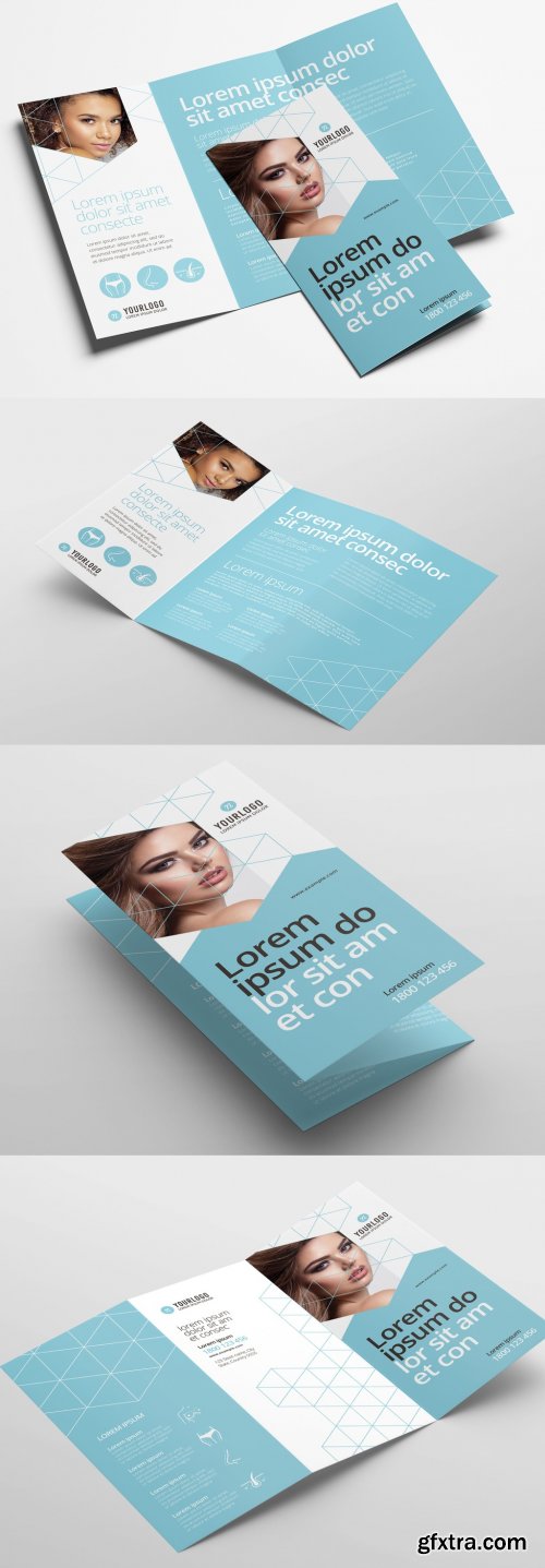 Trifold Brochure Layout for Cosmetic Clinics 329398714