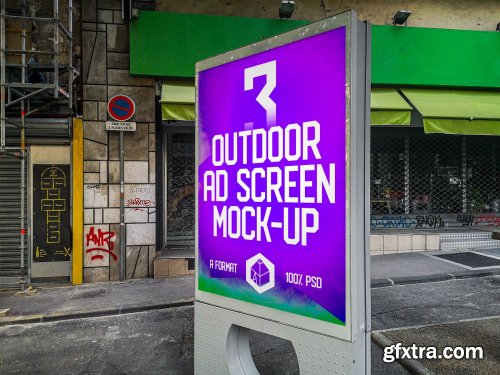 CreativeMarket - Outdoor Ad Screen MockUps 11 (v.3) 4581653