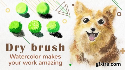 Watercolor Dry brush makes your work amazing