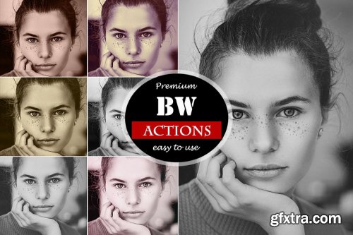 CreativeMarket - BW Actions for Photoshop 4518460