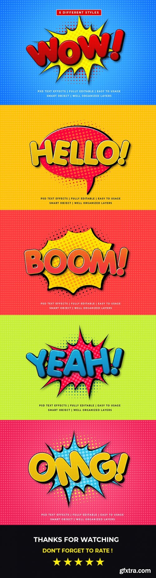 GraphicRiver - Comic Speech 3d Text Style Effect Mockup 26054619