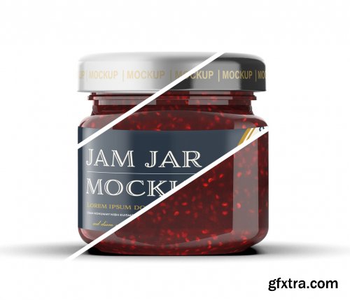 Raspberry Jam Jar Mockup 331779342