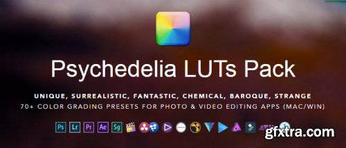 IWLTBAP - Psychedelia v3 LUTS - 70+ Color Grading Presets for Photo & Video Editing Apps (Mac/Win)(Win/Mac)