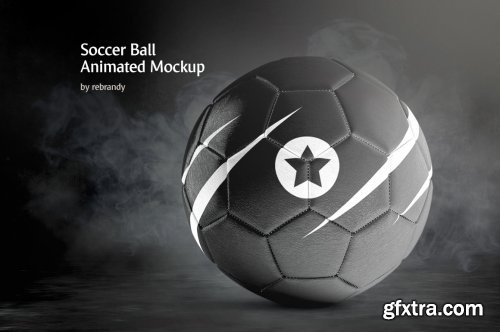 CreativeMarket - Soccer Ball Animated Mockup 4731829