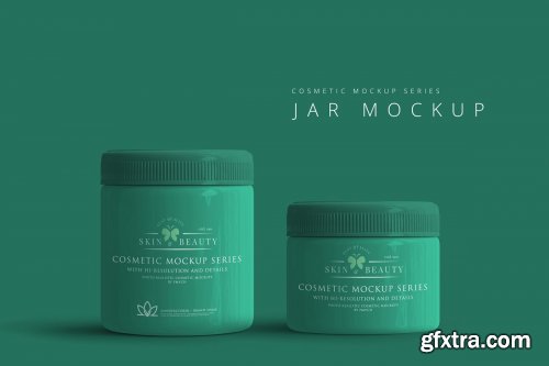 CreativeMarket - Cosmetic Jar Mockup 3044189