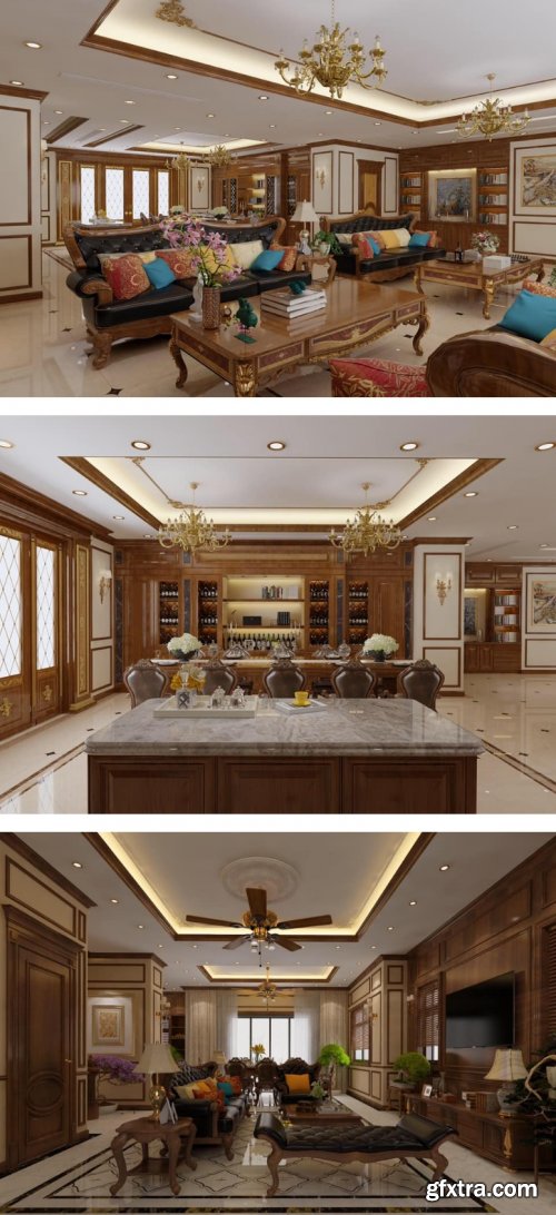 Classic Livingroom By PhamLee