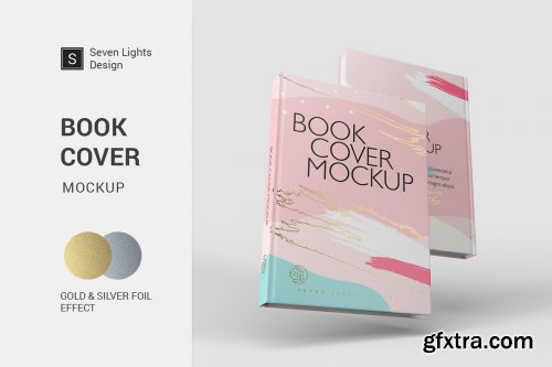 CreativeMarket - Book Cover Mockup Set 3713886