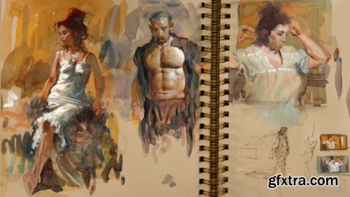 The Artist’s Sketchbook: Figures in Gouache with Steve Huston