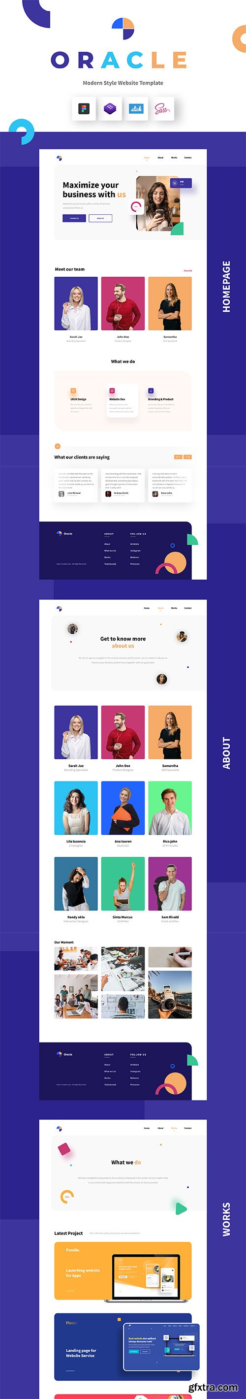 Oracle - Modern Style Website Template