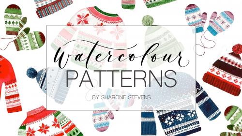 SkillShare - Watercolour Christmas Patterns: Master Your Brush Control