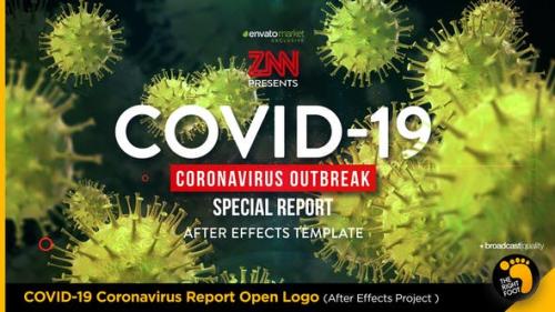 Videohive - COVID-19 Coronavirus Report Open Logo - 26080512