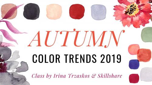 SkillShare - Autumn Color Trends 2019 - Learn to Mix Beautiful Colors in Watercolor