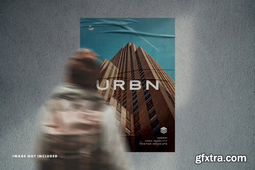 Posters mockup with shadow overlay Premium Psd