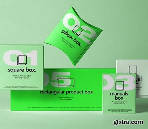 Psd Product Mockup Packaging Set