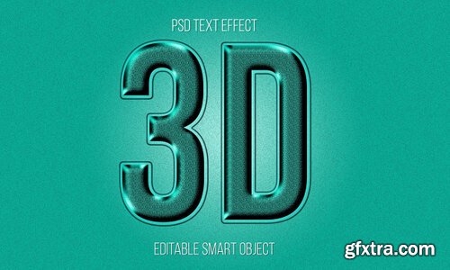 3d text style effect psd Premium Psd