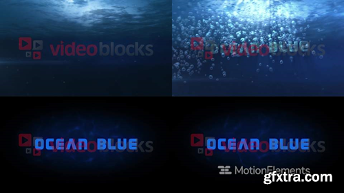 MotionElements Ocean Blue - Underwater Logo Opener 9173683