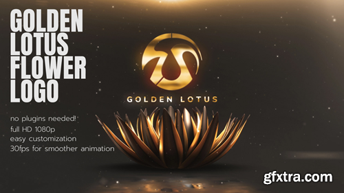 MotionArray Golden Lotus Flower Opener 489581