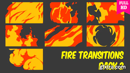 Videohive Fire Transitions Pack 2 21623710