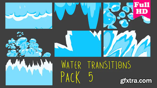 Videohive Water Transitions Pack 5 22173842