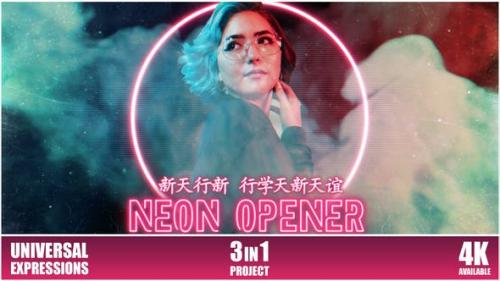 Videohive - Neon Opener - 26243256